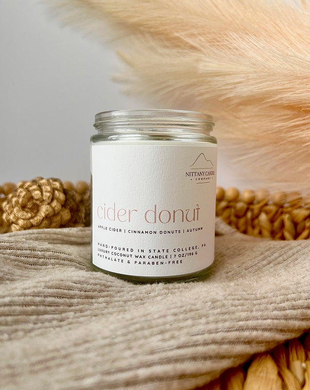 NITTANY CANDLE COMPANY CIDER DONUT SCENTED CANDLE 